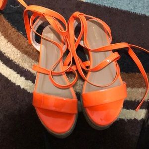 Orange Pretty Little Thing Espadrille Sandal